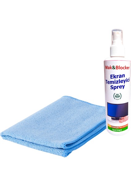 Tv Ekran Temizleme Spreyi 250 ml + Mikrofiber Temizleyici Bez