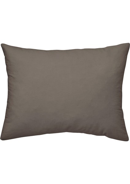 2 Adet Koyu Gri 50 x 70 cm Pamuklu Saten Yastık Kılıfı
