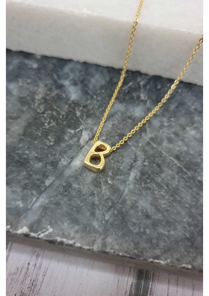 Üç Boyutlu Harf Kolye Mini B