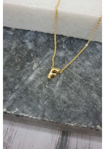 Üç Boyutlu Harf Kolye Mini F