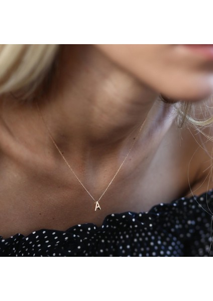 Üç Boyutlu Harf Kolye Mini A
