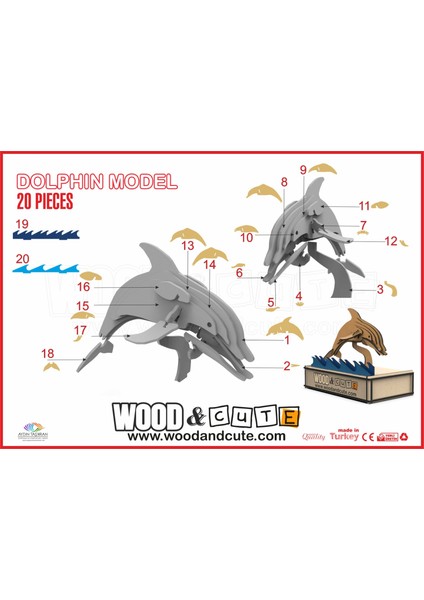 3D Puzzle DOLPHIN-0024