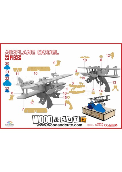 3D Puzzle AIRPLANE-0023-SB