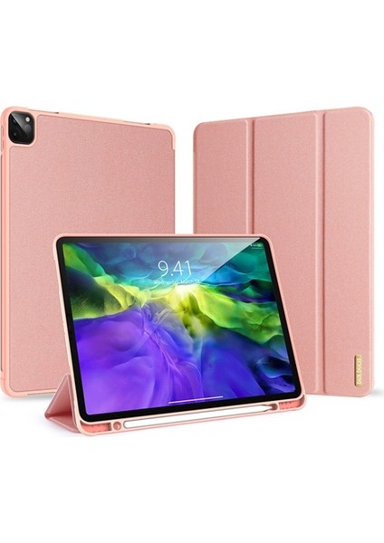 iPad Pro 12.9 (2020-2018 )Kılıf Kalem Yerli Soft Tpu Mıknatıslı Kılıf AL-32542 Pembe indirimleri