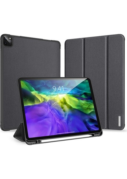 iPad Pro 12.9 (2020-2018 )Kılıf Kalem Yerli Soft Tpu Mıknatıslı Kılıf AL-32542 Siyah indirimleri