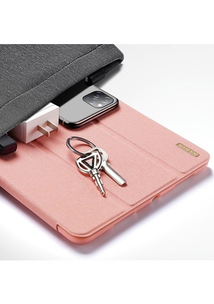 iPad Pro 12.9 (2020-2018 )Kılıf Kalem Yerli Soft Tpu Mıknatıslı Kılıf AL-32542 Pembe modelleri