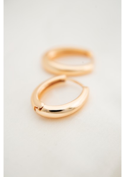 Kadın Rose Gold Halka Model Küpe modelleri