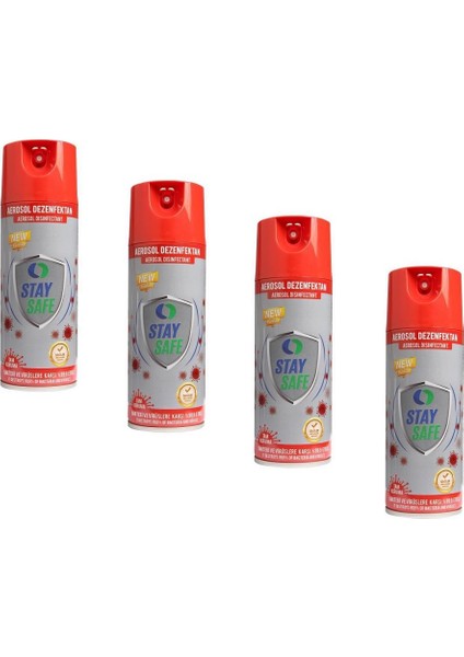 Sprey Ortam Yüzey El Dezenfektanı 400 ml x 4 Adet