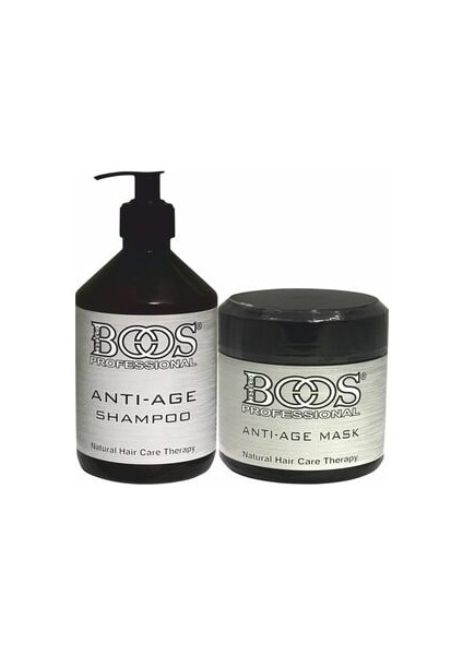 Boos Professsional Anti-Age Şampuan & Maske 2'li Set
