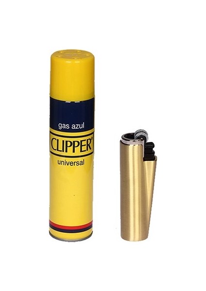 Clipper Sarı Gazlı Çakmak + Clipper Çakmak Gazı