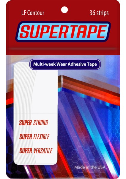 SUPERTAPE Protez Saç Bandı Oval (3/4'' - 2cm x 7.5cm) 36 Adet