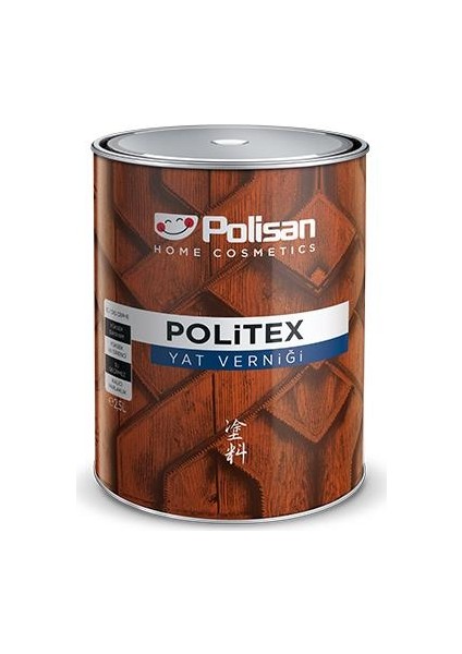 Politex Yat Verniği Parlak Şeffaf 2,5lt