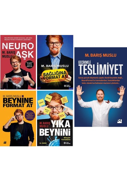 Gecikmeli Teslimiyet - Neuro Aşk - Yıka Beynini - Beynine Format At - Sağlığına Format At - 5 Kitap - Barış Muslu