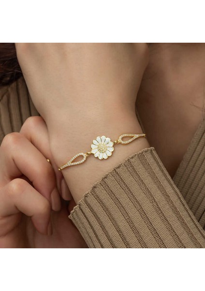 Gümüş Gold Papatya Bileklik fırsatları
