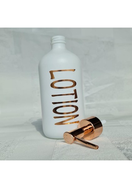 Sıvı Sabunluk Cam Gold Dekoratif Banyo Wc El Sabun Pompası