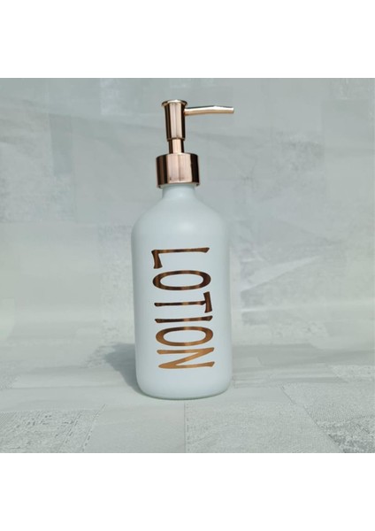 Sıvı Sabunluk Cam Gold Dekoratif Banyo Wc El Sabun Pompası