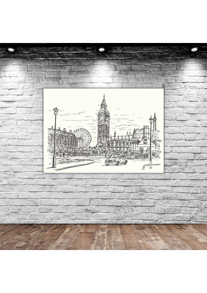 Gift Londra Manzara Kanvas Tablo 50X70CM-1