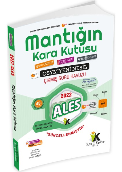 Informal Yayınları 2022 ALES Sayısal ve Sözel Mantığın Kara Kutusu Konu Özetli Tamamı Dijital Çözümlü Sor Bankası