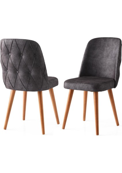 Modern Yemek Odası Mutfak Sandalyesi Loft 2 Li Set
