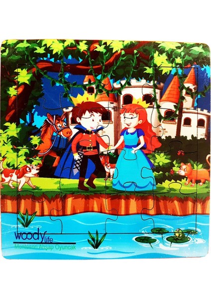 Masal Tasarımlı 16 Parça Ahşap Puzzle Yapboz 5'li Set indirimleri