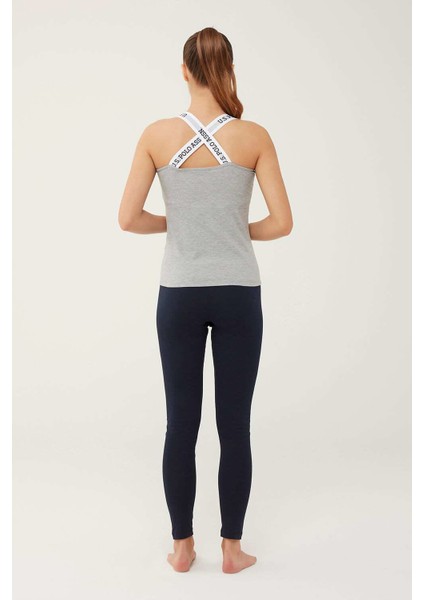 Kadın Gri Melanj Çapraz Askılı Atlet fırsatları