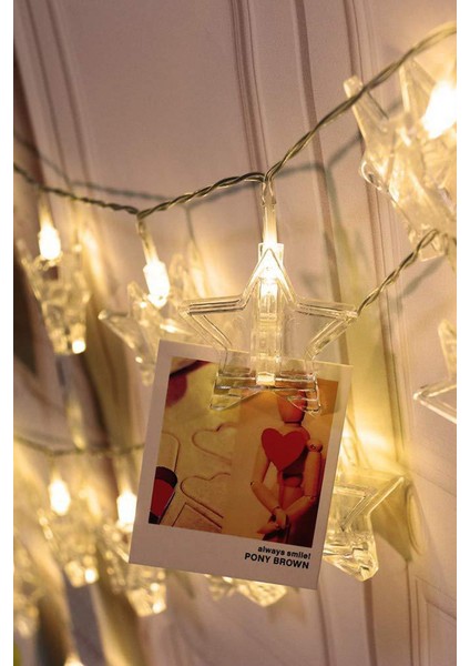 Pilli Yıldızlı Mandal Çok Amaçlı LED Dekoratif Aydınlatma modelleri