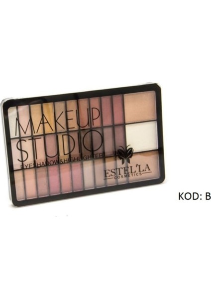 Make Up Studıo 30 Lu Far+3lü Highligter Palet B Paketi