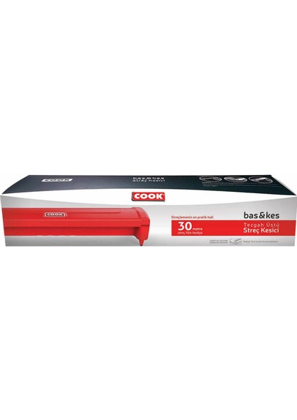 Bas Kes Strech Film 30 x 30 Metre Kırmızı