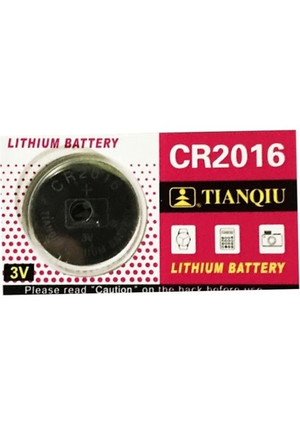 CR2016 Lithium 3V Pil (1ADET)