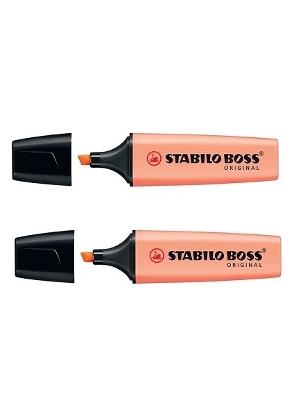 Boss Original Pastel Fosforlu Kalem Turuncu 2'li