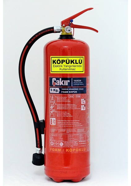 Köpüklü Yangın Söndürme Cihazı 6 kg
