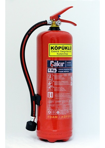 Köpüklü Yangın Söndürme Cihazı 6 kg modelleri