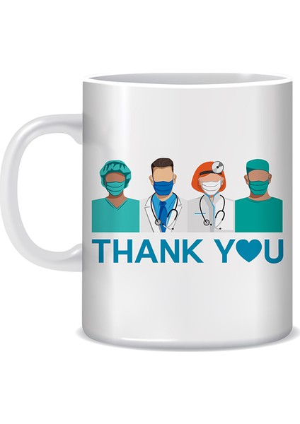 Thank You Baskılı Ithal Kupa Bardak