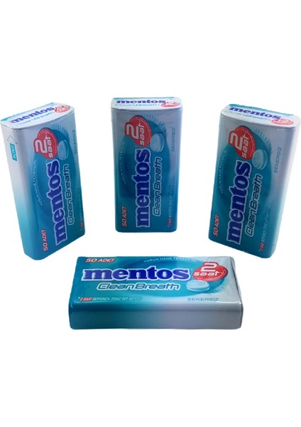 Clean Breath Metal Kutu Yoğun Nane Şekersiz 12'li x 35 gr