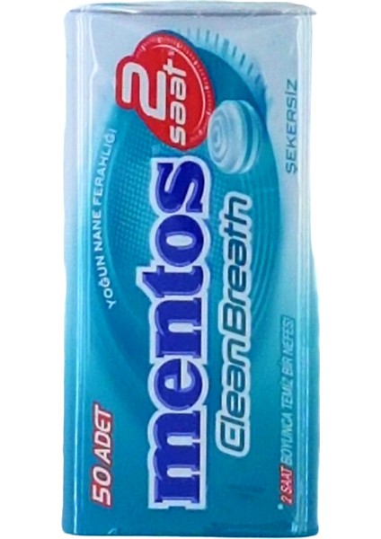 Clean Breath Metal Kutu Yoğun Nane Şekersiz 12'li x 35 gr