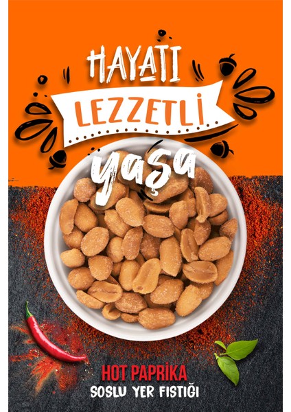 List Flavours Hot Paprika Soslu Yer Fıstığı 3 x 150 gr