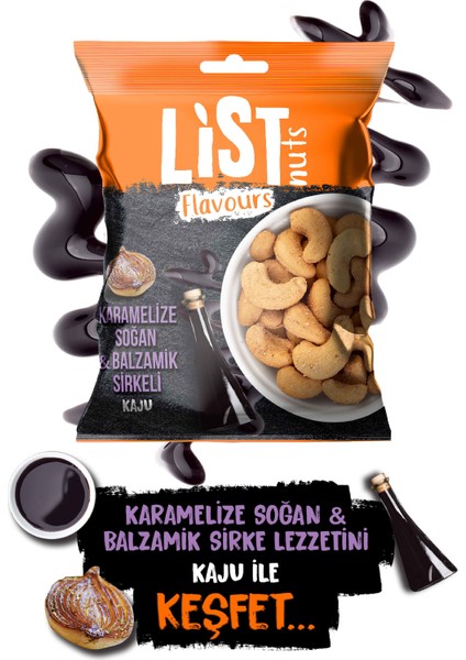 Karamelize Soğan & Balzamik Sirkeli Kaju 2 x 100 gr modelleri