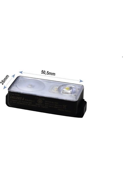 Lalızas Canyeleği Lambası LED Flaşlı "alkalite Iı" On-Off, Su Temaslı, Uscg/solas/med