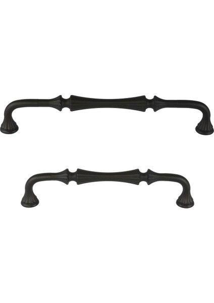 Vezir 128 mm Siyah Kulp Mobilya Dolap Çekmece Kulbu