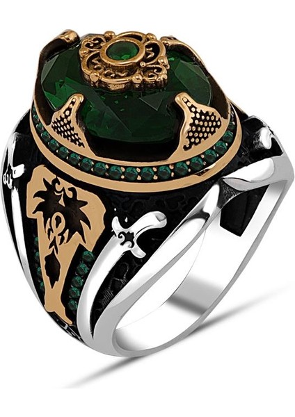 Siyah Taşlı Yeni Tasarm Gümüş Erkek Yüzük fiyatları