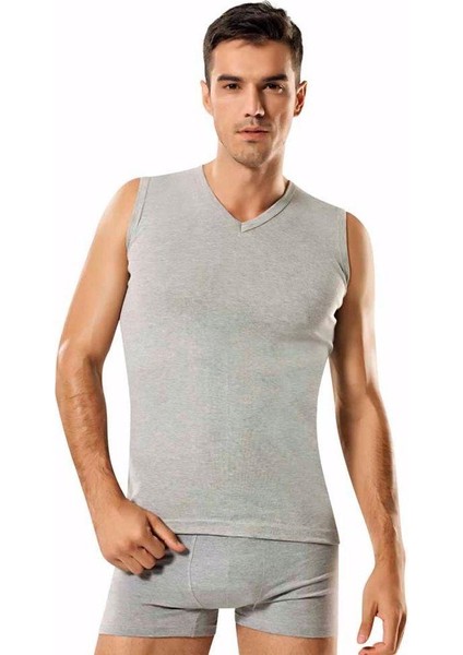 Erkek Ribana V Yaka Spor Fanila 6'lı Paket - 118