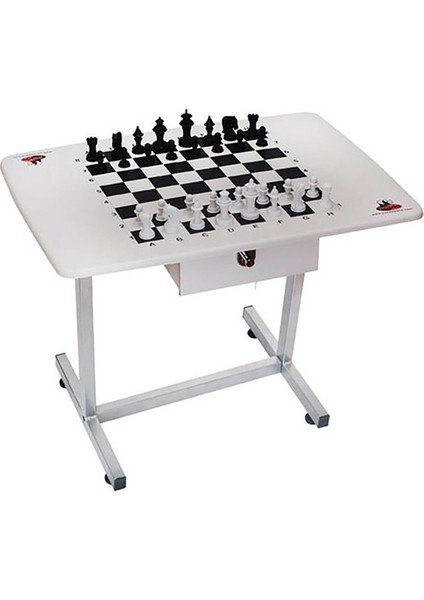 Satranç Masası Komple Ahşap Ayaklı 60 * 80 cm