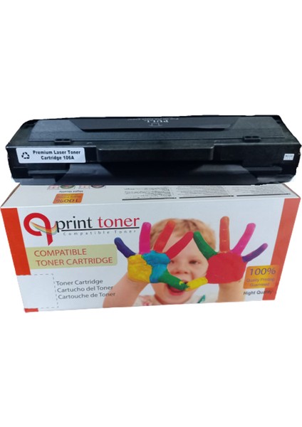 QPRİNT TONER Hp 106A W1106A Muadil Toner 107 MFP135 MFP137 MFP138 YENİ VERSİYON ÇİPLİ TONER