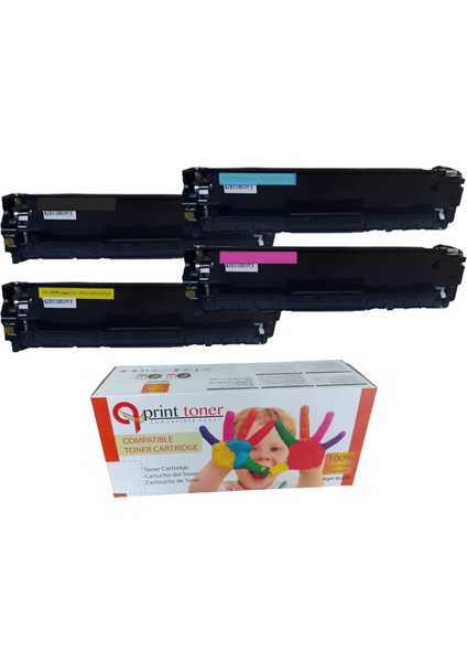 Hp 125A-CB540A/541A/542A/543A Set Muadil Toner