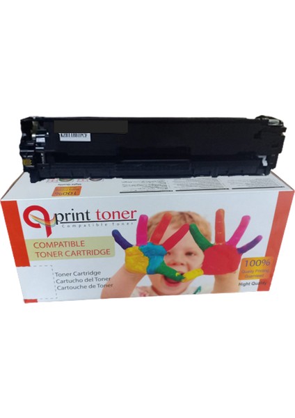 Hp 125A-CB540A/320A/210A Bk Siyah Muadil Toner