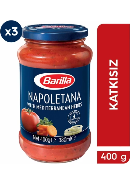 Napoliten (Napoletana) Makarna Sosu 400 gr x 3 'lü