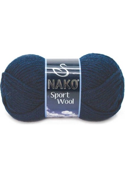 Sport Wool El Örgü Ipi 100 gr Lacivert 3088