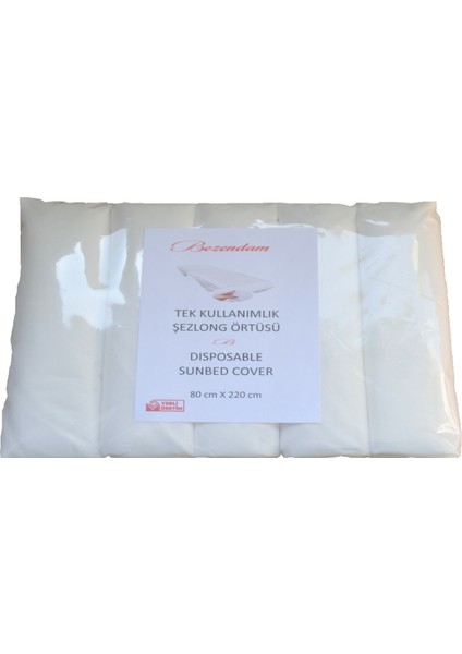 Şezlong Örtüsü Lastikli Tek Kullanımlık Sunbed Cover