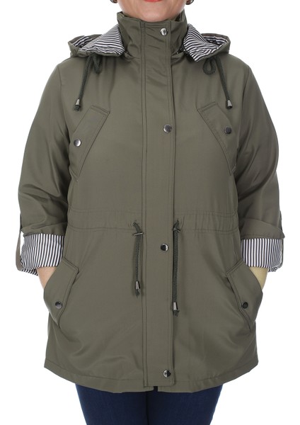 Kadın Büyük Beden Mevsimlik Trençkot 595 Haki/khaki 21S32000595 indirimleri