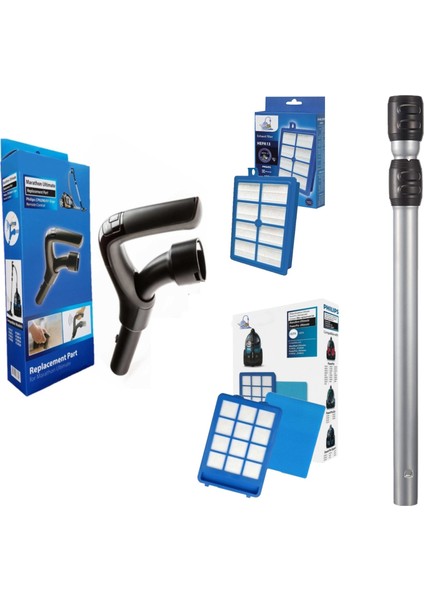 Philips Uyumlu FC9924 Marathon Ultimate Kumanda+Boru+Filtre Seti